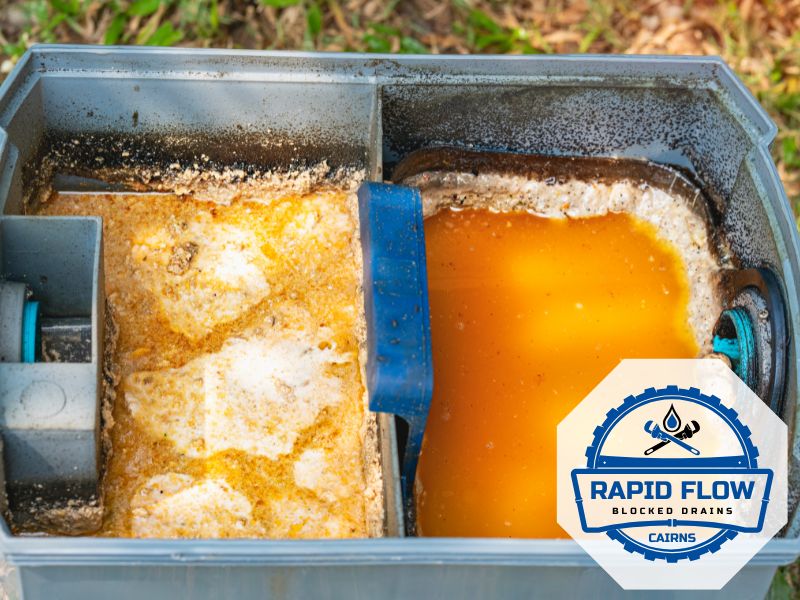 grease trap clogs septic qld cairns